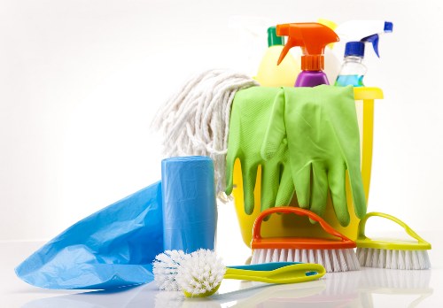 Professional cleaners handling office and commercial spaces in Cheapendof