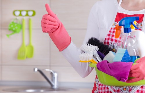 Professional cheap tenancy cleaning in progress