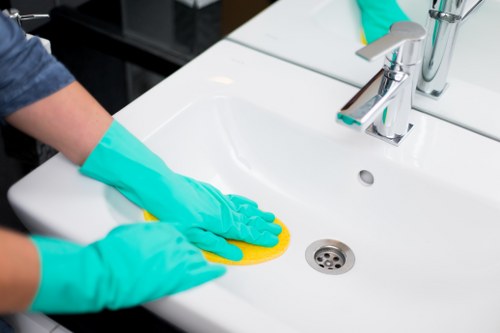 Detailed after builders cleaning for a renovated room in Cheapendof