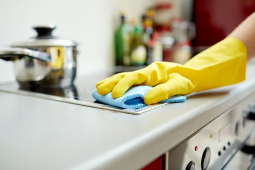 Local carpet cleaner working in a Cheapendof property