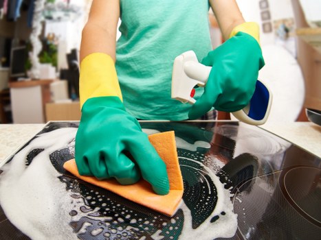 Domestic cleaning tasks in a Cheapendof property