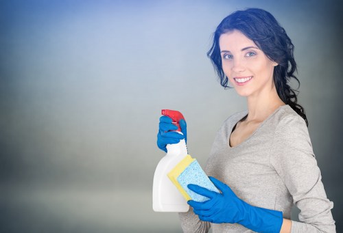 Office cleaners maintaining shared workspace in Cheapendof